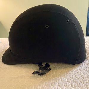 Charles Owen JR8 suede helmet.